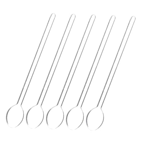 OSOLADY 5Stücke Rührlöffel Aus Hitzebeständigem Mit Ergonomischem Für Desserts Cocktails Langlebig Sicher Anwendung von OSOLADY