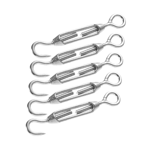 OSOLADY 5Stücke Spannschlösser Verstellbare Drahtspanner für Kabelseilspannung Sonnensegel Zäune und Bauprojekte mit Hochpräziser Verarbeitung OSOLADY 5Stücke Spannschlösser Verstellbare Drahtspanner für Kabelseilspannung Sonnensegel Zäune und Bauprojekte mit Hochpräziser Verarbeitung von OSOLADY