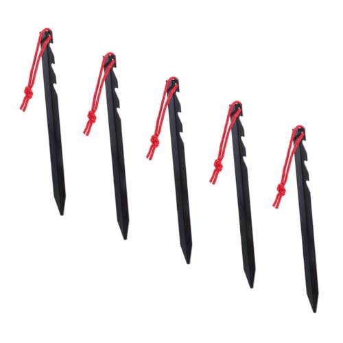 OSOLADY 5Stücke Teiliges Aluminiumlegierung Zeltpflöcke Lange Dreieckige Zeltheringe für Camping Outdoor Aktivitäten und Einfach zu Verwenden für Boden von OSOLADY
