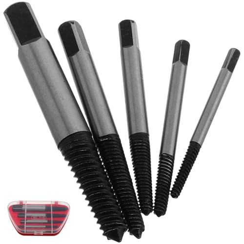 OSOLADY 5Stücke Teiliges Schraubenausdreher Set für Gebrochene Robustes Extraktionswerkzeug für Metrische Vielseitig Einsetzbar Zeitsparend für Reparaturen OSOLADY 5Stücke Teiliges Schraubenausdreher Set für Gebrochene Robustes Extraktionswerkzeug für Metrische Vielseitig Einsetzbar Zeitsparend für Reparaturen von OSOLADY