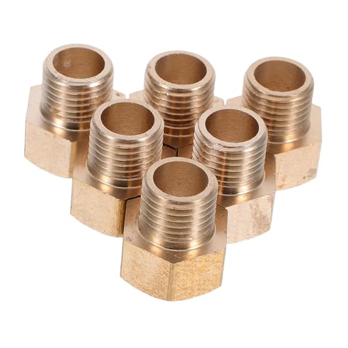 OSOLADY 6 Messing-rohrverbindungen: 1/2 Npt Männlich Auf 1/2 Npt Weiblich, Messing-schnellanschlussadapter Für Die Installation Von Wasserleitungssystemen OSOLADY 6 Messing-rohrverbindungen: 1/2 Npt Männlich Auf 1/2 Npt Weiblich, Messing-schnellanschlussadapter Für Die Installation Von Wasserleitungssystemen von OSOLADY