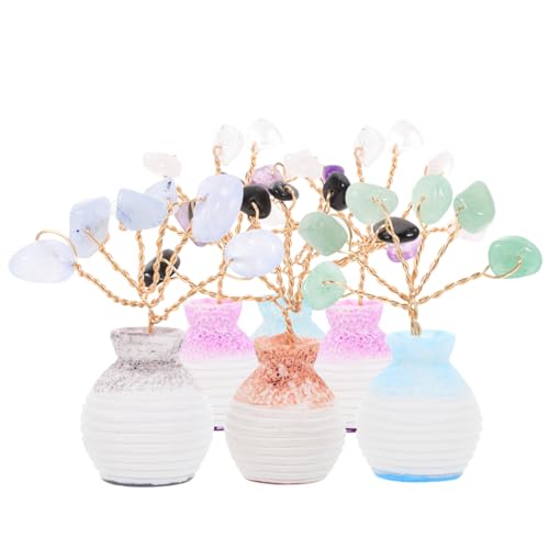 OSOLADY 6 Stück Baumschmuck Aus Kristall Und Dekorationen Für Wohnzimmerdekoration Kristallbaumhandwerk Zarter Kristallbaum Heimischer Kristallbaum Wohlstand Baum Geld Naturstein OSOLADY 6 Stück Baumschmuck Aus Kristall Und Dekorationen Für Wohnzimmerdekoration Kristallbaumhandwerk Zarter Kristallbaum Heimischer Kristallbaum Wohlstand Baum Geld Naturstein von OSOLADY