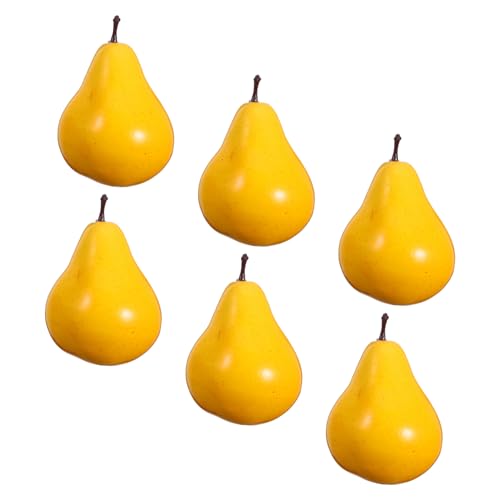 OSOLADY 6 Stück Realistische Künstliche Birnen: Lebensechte Künstliche Birnen, Simulationsfrucht, Künstliches Obstmodell Für Fotografie-Requisiten, Heimküche, Party-Dekorationen OSOLADY 6 Stück Realistische Künstliche Birnen: Lebensechte Künstliche Birnen, Simulationsfrucht, Künstliches Obstmodell Für Fotografie-Requisiten, Heimküche, Party-Dekorationen von OSOLADY