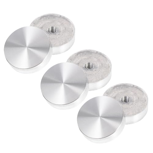 OSOLADY 6 Stück Teiliges Runde Aluminium Scheiben Dicke Aluminiumplatte Glasadapter für Gartentisch Abstandshalter für Glasplatten Kaffeetisch Büro Esstisch OSOLADY 6 Stück Teiliges Runde Aluminium Scheiben Dicke Aluminiumplatte Glasadapter für Gartentisch Abstandshalter für Glasplatten Kaffeetisch Büro Esstisch von OSOLADY