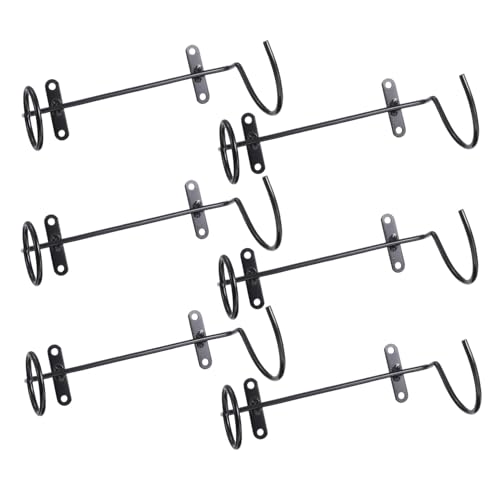 OSOLADY 6 Stück Teiliges Schwarzes Wand weinregal aus Stabilem Eisen Wandhängender Flaschenhalter für Rotwein Platzsparend Rostfrei Geeignet für Küche Bar und Weinkeller OSOLADY 6 Stück Teiliges Schwarzes Wand weinregal aus Stabilem Eisen Wandhängender Flaschenhalter für Rotwein Platzsparend Rostfrei Geeignet für Küche Bar und Weinkeller von OSOLADY