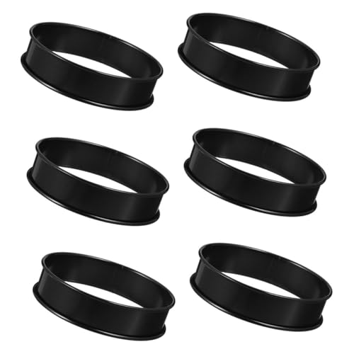OSOLADY 6 Stück Teiliges aus Crumpet Ringen Antihaft Muffin und Tart Backformen Runde Gebäckringe für Pfannkuchen und Muffins für Backen zu Hause OSOLADY 6 Stück Teiliges aus Crumpet Ringen Antihaft Muffin und Tart Backformen Runde Gebäckringe für Pfannkuchen und Muffins für Backen zu Hause von OSOLADY