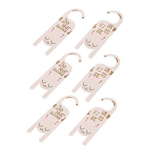 OSOLADY 6 Stück Türanhänger Set Hotel Türschilder Beige Wasserfest Beidseitig Bedruckt für Hotel Bar und Club OSOLADY 6 Stück Türanhänger Set Hotel Türschilder Beige Wasserfest Beidseitig Bedruckt für Hotel Bar und Club von OSOLADY