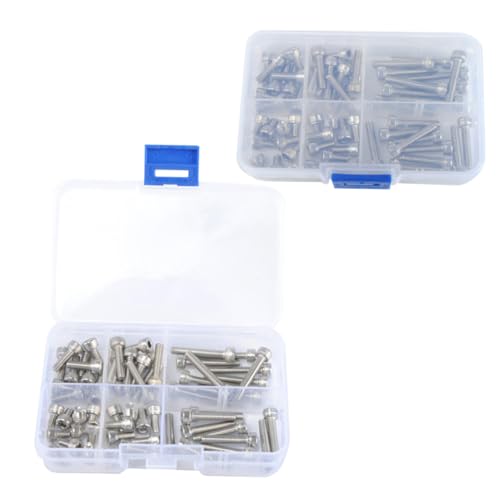 OSOLADY 60 Stück Teiliges Innensechskantschrauben Set mit Aufbewahrungsbox Muttern Sortiment für Maschinen Möbel Elektronik OSOLADY 60 Stück Teiliges Innensechskantschrauben Set mit Aufbewahrungsbox Muttern Sortiment für Maschinen Möbel Elektronik von OSOLADY