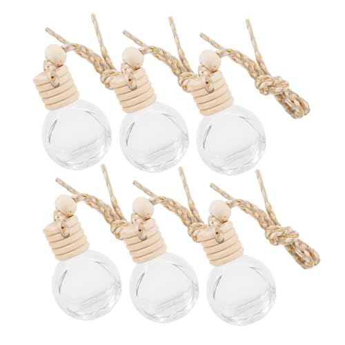 OSOLADY 6St Parfümflasche wasserloser Diffusor Auto Wasserflasche Luftbefeuchter Duft Geburtstagsgeschenk glasflasche Diffusor für Kompaktwagen Kompakter Parfümbehälter Seil Transparent von OSOLADY
