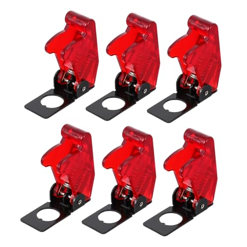 OSOLADY 6Stücke Kreative Schalterabdeckungen Staubdicht Für Kippschalter Transparent Rot Für Zuhause Büro Schützt Ihre OSOLADY 6Stücke Kreative Schalterabdeckungen Staubdicht Für Kippschalter Transparent Rot Für Zuhause Büro Schützt Ihre von OSOLADY