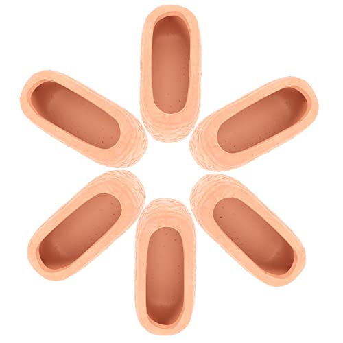 OSOLADY 6Stücke Mini Terrakotta Blumentöpfe für Kindergartenpflanzen Leichte Langlebige Atmungsaktive Keramik Pflanzbehälter für Sukkulenten und Kakteen im Innen und Außenbereich OSOLADY 6Stücke Mini Terrakotta Blumentöpfe für Kindergartenpflanzen Leichte Langlebige Atmungsaktive Keramik Pflanzbehälter für Sukkulenten und Kakteen im Innen und Außenbereich von OSOLADY