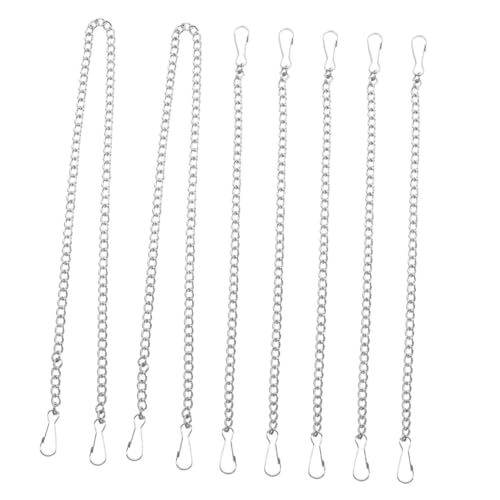 OSOLADY 7Stücke Teiliges Aufhängeset mit Ketten und Haken für Schilder Pflanzen Windspiele Robuste Eisenkette für Vogelhäuschen Blumenampeln Banner und Dekorationen von OSOLADY