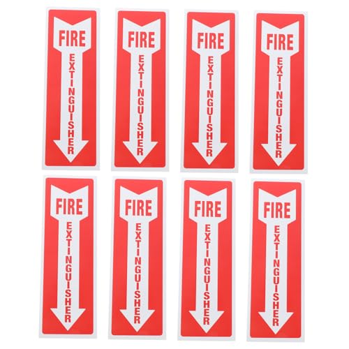 OSOLADY 8 Stück Feuerlöscher Logo Aufkleber Party Mini Feuerlöscher LED Fettfeuerlöscher Schilder Selbstklebender Automatischer Feuerlösch Aufkleber Selbstvorsicht Große Aufkleber von OSOLADY