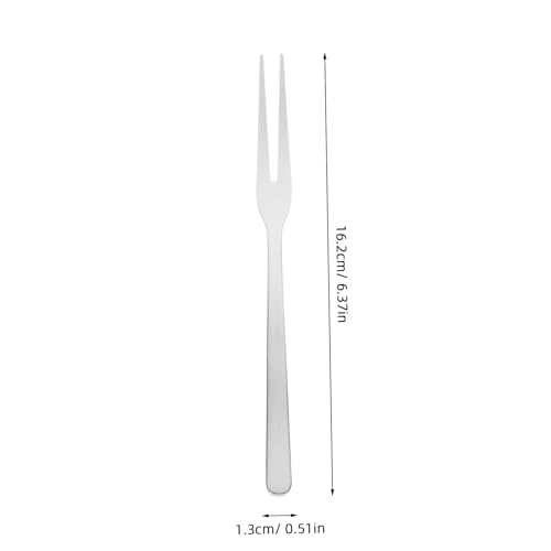 OSOLADY 8 Stück Teiliges Kleine Edelstahl Gabeln für Salat Vorspeisen und Obst Ergonomisch Geformt Robust und Spülmaschinenfest für Haushalte und Partys von OSOLADY