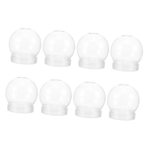 OSOLADY 8stücke Teiliges Wasser Globe Aus Transparentem Für Kreative Weihnachtsprojekte Für Bastelarbeiten Mit Miniaturfiguren Kunstschnee Und Dekorationen von OSOLADY