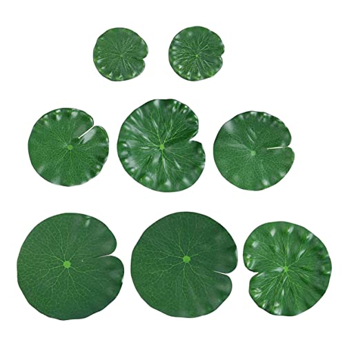 OSOLADY 8stücke Künstliche Lotusblätter Teiliges wasserdichte Verschleißfeste Teichdekoration Aus Realistische Schwimmende Lilien Pads Für Garten Aquarium Und Teichgestaltung OSOLADY 8stücke Künstliche Lotusblätter Teiliges wasserdichte Verschleißfeste Teichdekoration Aus Realistische Schwimmende Lilien Pads Für Garten Aquarium Und Teichgestaltung von OSOLADY