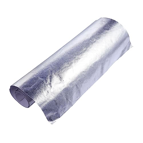 OSOLADY Aluminium Wärmeabdeckungs Schutzstoff Selbstklebend Hitzebeständig für Isolierung Reflektierende Oberfläche Glasfasergewebe Hohe Temperaturbeständigkeit von OSOLADY