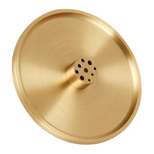 OSOLADY Basis für Räucherstäbchen Deckel Brenner Inhaber Holzkohle Halterung für räucherstäbchen Incense Holder Räucherstäbchenhalter aus Metall Räuchergefäß Dekore Messing Golden OSOLADY Basis für Räucherstäbchen Deckel Brenner Inhaber Holzkohle Halterung für räucherstäbchen Incense Holder Räucherstäbchenhalter aus Metall Räuchergefäß Dekore Messing Golden von OSOLADY
