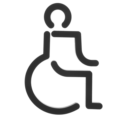 OSOLADY Behindertenschild Wc Tür Aufkleber Rollstuhlsymbol Selbstklebend Leicht Installierbar für Barrierefreie Badezimmer und Toiletten Praktisches Tragbares Behindertentoiletten Schild OSOLADY Behindertenschild Wc Tür Aufkleber Rollstuhlsymbol Selbstklebend Leicht Installierbar für Barrierefreie Badezimmer und Toiletten Praktisches Tragbares Behindertentoiletten Schild von OSOLADY