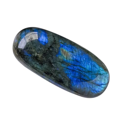 OSOLADY Blauer Labradorit Desktop-dekoration Kristallfiguren Für Zu Hause Desktop-ornament Steindekor in Einfacher Form Kristall Kristallornament in Einfacher Form Kristallstein von OSOLADY