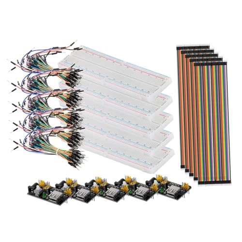 OSOLADY Breadboard Teiliges DIY Steckbrett Kit mit Energieversorgungsmodul Jumper Drähten Leitungen für Experimente Schule Labor Heimwerken OSOLADY Breadboard Teiliges DIY Steckbrett Kit mit Energieversorgungsmodul Jumper Drähten Leitungen für Experimente Schule Labor Heimwerken von OSOLADY