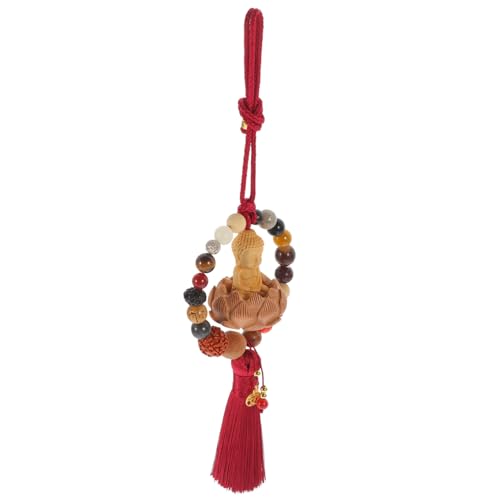 OSOLADY Buddha Wandanhänger Mit Perlen Und Quasten Traditionelles Chinesisches Dekorationsstück Für Auto Büro Und Zuhause Für Feng Shui Und OSOLADY Buddha Wandanhänger Mit Perlen Und Quasten Traditionelles Chinesisches Dekorationsstück Für Auto Büro Und Zuhause Für Feng Shui Und von OSOLADY