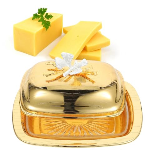 OSOLADY Butterdose mit Deckel Vielseitiger Butterhalter aus Eisen für Küche Restaurant Party Käse Snackschale Geeignet Langlebig und Wiederverwendbar von OSOLADY