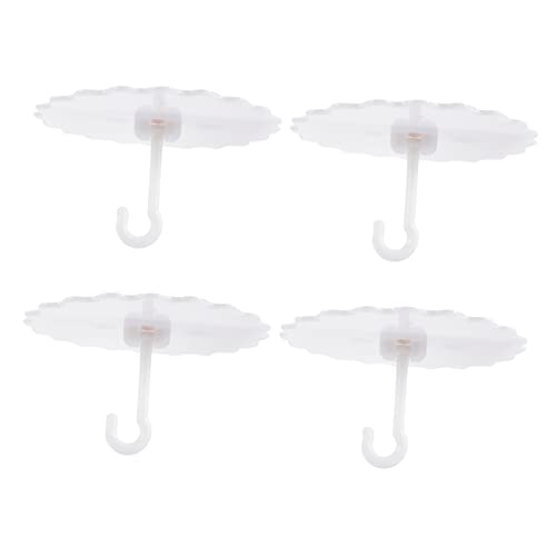 OSOLADY Dome Net Haken Deckenhaken für Bett Baldachin Kunststoff Selbstklebend für Zuhause Installieren Weiß von OSOLADY