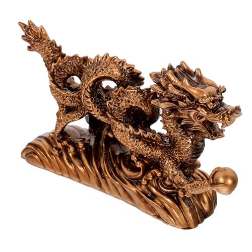 OSOLADY Drachen Ornament Figur Tierdekor Drachen Chinesischer Drachenschmuck Drachenstatue Drachenfiguren Drachenförmige Figur Chinesische Handwerksfigur Chinesische Drachenfigur OSOLADY Drachen Ornament Figur Tierdekor Drachen Chinesischer Drachenschmuck Drachenstatue Drachenfiguren Drachenförmige Figur Chinesische Handwerksfigur Chinesische Drachenfigur von OSOLADY