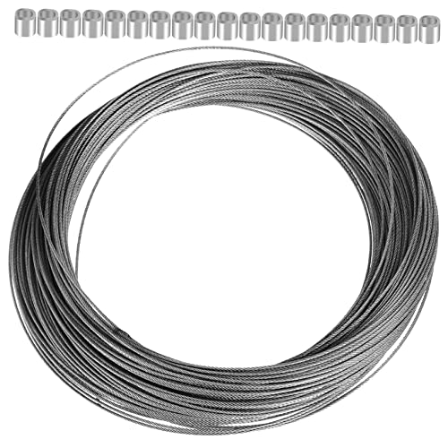 OSOLADY Drahtseil Mit Aluminiumschutzhülsen Wäscheleinen Für Vielseitige Anwendungen Hohe Zugfestigkeit Für DIY Projekte Aufhängungen OSOLADY Drahtseil Mit Aluminiumschutzhülsen Wäscheleinen Für Vielseitige Anwendungen Hohe Zugfestigkeit Für DIY Projekte Aufhängungen von OSOLADY