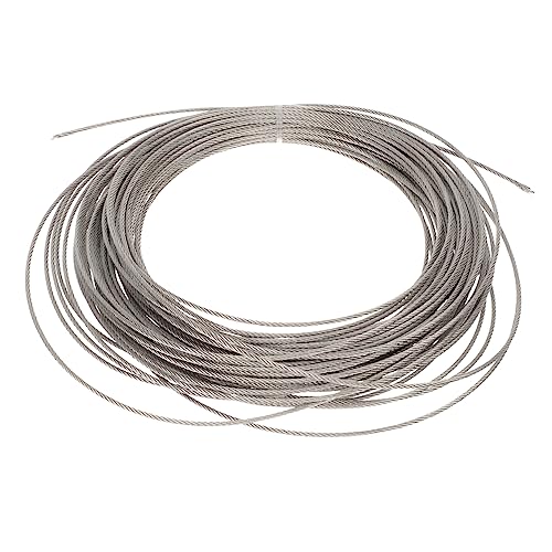 OSOLADY Drahtseil Robustes und Korrosionsbeständiges Stahlkabel für Vielseitige Anwendungen im Freien für Wäscheleinen DIY Projekte und OSOLADY Drahtseil Robustes und Korrosionsbeständiges Stahlkabel für Vielseitige Anwendungen im Freien für Wäscheleinen DIY Projekte und von OSOLADY