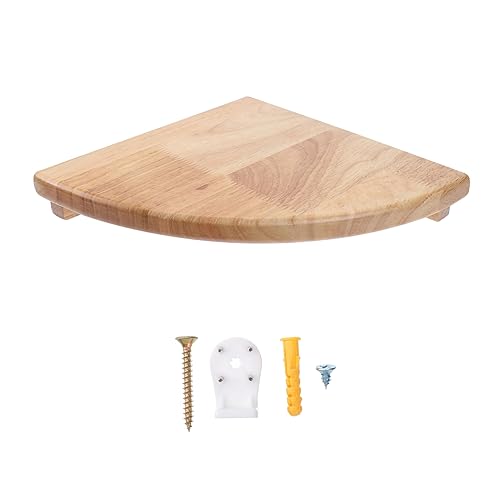 OSOLADY Eckregal aus Weißer Wandmontiertes Fächerregal für Wohnzimmer und Design für Dekorative Aufbewahrung und Platzsparende von OSOLADY