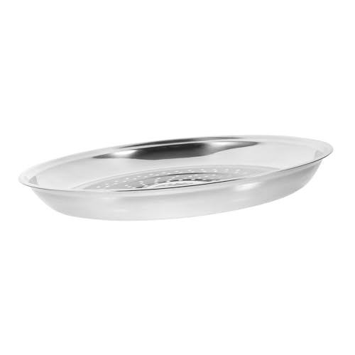 OSOLADY Edelstahl Dampfgarer Einsatz Steamer Rack Dämpfeinsatz mit Löchern Rostfrei Poliert für Wok Dämpfen Gemüse Fisch Eier Vielseitig Verwendbar von OSOLADY