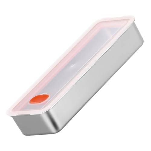 OSOLADY Edelstahl Frischhaltedose mit Deckel Luftdichter Fleischbehälter für Kühlschrank Transparente Aufbewahrungsbox für Lebensmittel Praktisch und Langlebig für Obst und Wurst OSOLADY Edelstahl Frischhaltedose mit Deckel Luftdichter Fleischbehälter für Kühlschrank Transparente Aufbewahrungsbox für Lebensmittel Praktisch und Langlebig für Obst und Wurst von OSOLADY