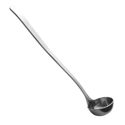 OSOLADY Edelstahl Langer Griff Honiglöffel Küchen Gewürzlöffel Saucenlöffel Mittelgroß Robust Poliert Für Kaffee Salz Öl von OSOLADY
