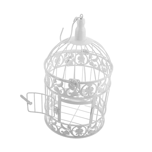 OSOLADY Eleganter Europäischer Vogelkäfig aus Dekoratives Accessoire für Hochzeiten und Hotels Kleine Vogelkäfigdekoration für Tischmittelstücke und Innendekoration von OSOLADY