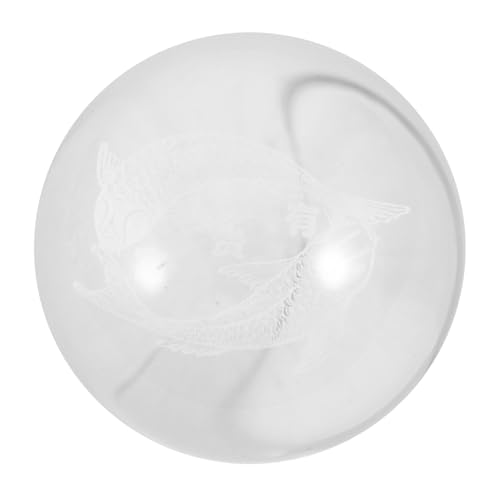 OSOLADY Fischmuster Wasserfontäne für Aquarien Dekoration Entspannende Tischdeko Kugel für Stilvolles Zuhause und Büro Transparent Design für Beruhigende von OSOLADY