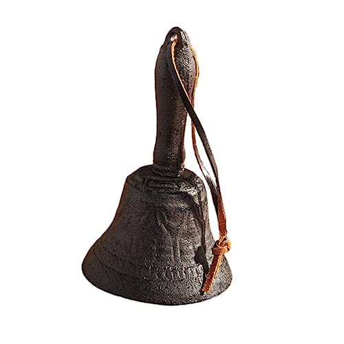 OSOLADY Gusseisen Handglocke im Retro Kreative Hängende Glocke für Zuhause Schule und Outdoor Aktivitäten für Freunde und Verrostete Farbe OSOLADY Gusseisen Handglocke im Retro Kreative Hängende Glocke für Zuhause Schule und Outdoor Aktivitäten für Freunde und Verrostete Farbe von OSOLADY