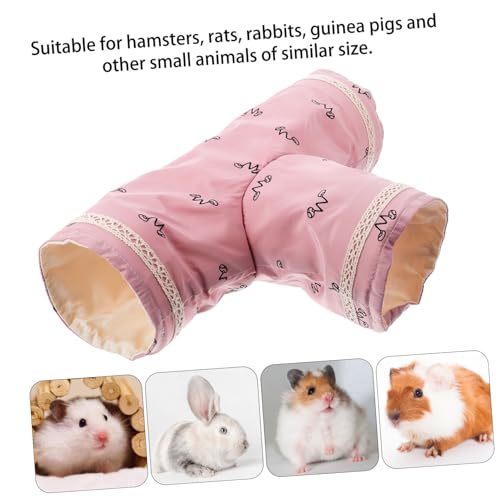 OSOLADY Hamster Tunnelhaus Haustiertunnel Kuschelversteck für Meerschweinchen Zwerghamster Chinchillas Stabiler Schlaf Spielplatz von OSOLADY