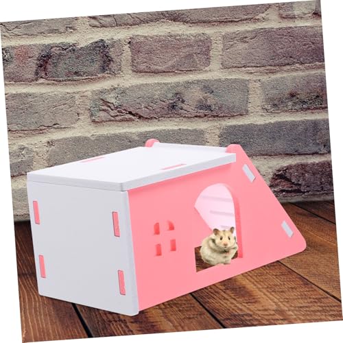 OSOLADY Hamsterhaus aus PVC mit Glatter Oberfläche Kleines Nagetierversteck für Meerschweinchen und Ratten Komfortables Schlafhäuschen für Hamster Geeignet als Käfigzubehör und von OSOLADY