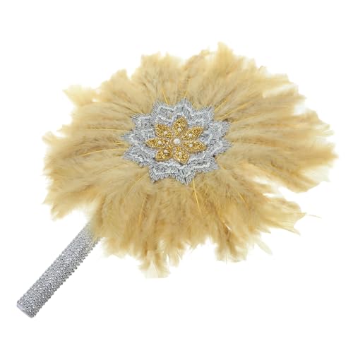 OSOLADY Handfächer aus Federn und Strass Eleganter Vintage für Tanzpartys und Hochzeitsdekoration Leicht und Bequem zu Halten Schlichtes Design für Verschiedene OSOLADY Handfächer aus Federn und Strass Eleganter Vintage für Tanzpartys und Hochzeitsdekoration Leicht und Bequem zu Halten Schlichtes Design für Verschiedene von OSOLADY