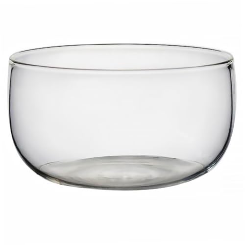 OSOLADY Hitzebeständige Transparente Glasschüssel Große Salatschüssel aus Hochwertigem Borosilikat Multifunktional für Salat Dessert und Obst Spülmaschinenfest und Langlebig von OSOLADY