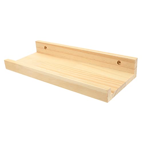 OSOLADY Hölzernes Schwebendes Regal für Wanddekoration Kompakte Aufbewahrung für Kleine Objekte für Schlafzimmer und Wohnzimmer aus Hochwertigem von OSOLADY