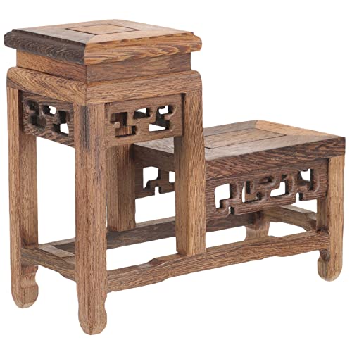 OSOLADY Holz Pflanzenständer Basis für Teekannen und Robuste Holzdeko für Wohnzimmer und Garten für Blumen und Pflanzen Vintage Design OSOLADY Holz Pflanzenständer Basis für Teekannen und Robuste Holzdeko für Wohnzimmer und Garten für Blumen und Pflanzen Vintage Design von OSOLADY
