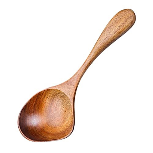 OSOLADY Holzlöffel Suppenkelle mit Ausguss Kratzfest Glatt Spülmaschinengeeignet Vielseitig für Küche Hotel Restaurant als Geschenk von OSOLADY