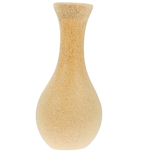 OSOLADY Holzvase Blumenvase Für Zuhause Büro Garten Hochzeit Rustikal Blumenvase Aus Holz Blumenhalter Für Schreibtisch Natürlicher Blumenbehälter von OSOLADY