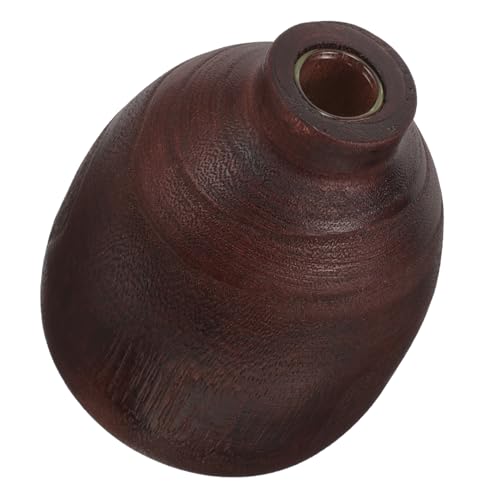 OSOLADY Holzvase im Japanischen Stil aus Robustem Langlebigem Holz für Getrocknete Blumen und Hydrokultur Büro Desktop Dekoration OSOLADY Holzvase im Japanischen Stil aus Robustem Langlebigem Holz für Getrocknete Blumen und Hydrokultur Büro Desktop Dekoration von OSOLADY