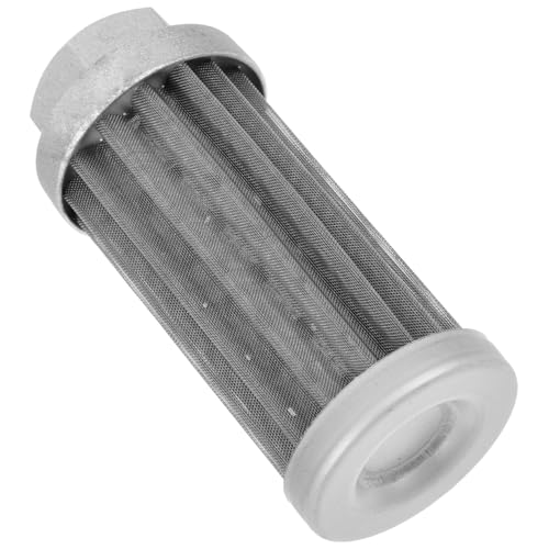 OSOLADY Hydraulikfilter Sieb oil filter oelfiler Hydraulisches Saugventil Filter Schmutzfilter Stromgenerator hydraulischer Saugfilter Saugfilterung hydraulischer Saugölfilter Eisen Silver von OSOLADY