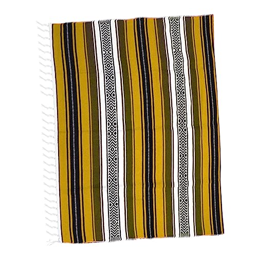 OSOLADY Jacquard Schalmatte Decke Yoga Baumwolle Yogamatte Sitzüberwurf Decke Überwürfe Stoff Gesteppt Turndecke Überwurf Sofadecke Flauschige Decken Kunstgewebe von OSOLADY