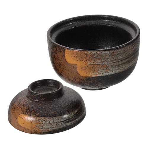 OSOLADY Japanische Keramik Suppenschüssel mit Deckel Hitzehaltend Vielseitig für Reis Pho und Gedämpfte Gerichte Gesundes Material Traditionelles Design zum Servieren und Dämpfen OSOLADY Japanische Keramik Suppenschüssel mit Deckel Hitzehaltend Vielseitig für Reis Pho und Gedämpfte Gerichte Gesundes Material Traditionelles Design zum Servieren und Dämpfen von OSOLADY